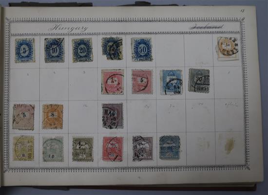 An album of stamps in nine album of stockbooks